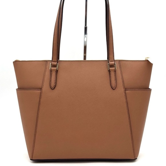 Michael Kors Large Charlotte Tote Bag Luggage Brown - Picture 4 of 10